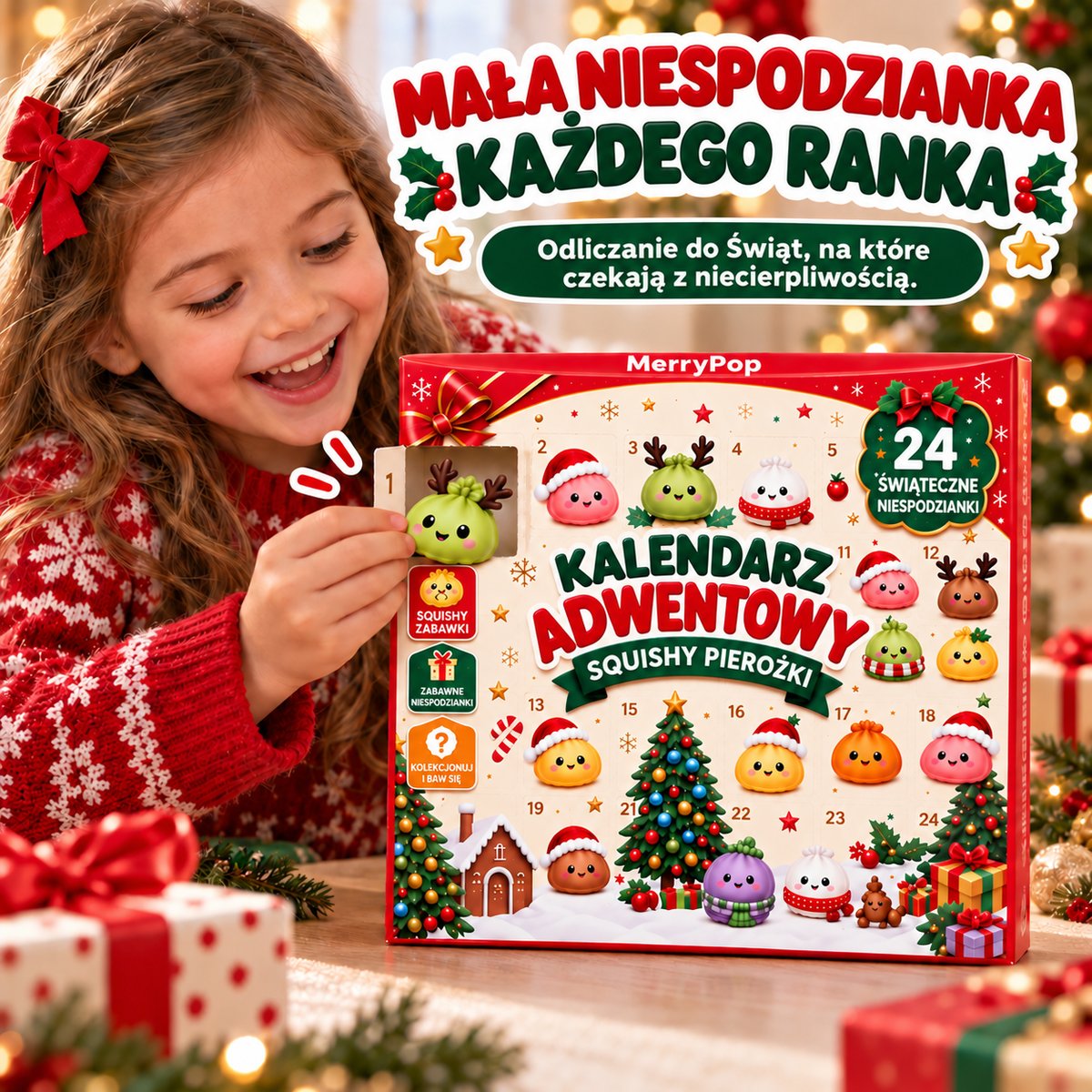 MerryPop – Kalendarz Adwentowy Squishy