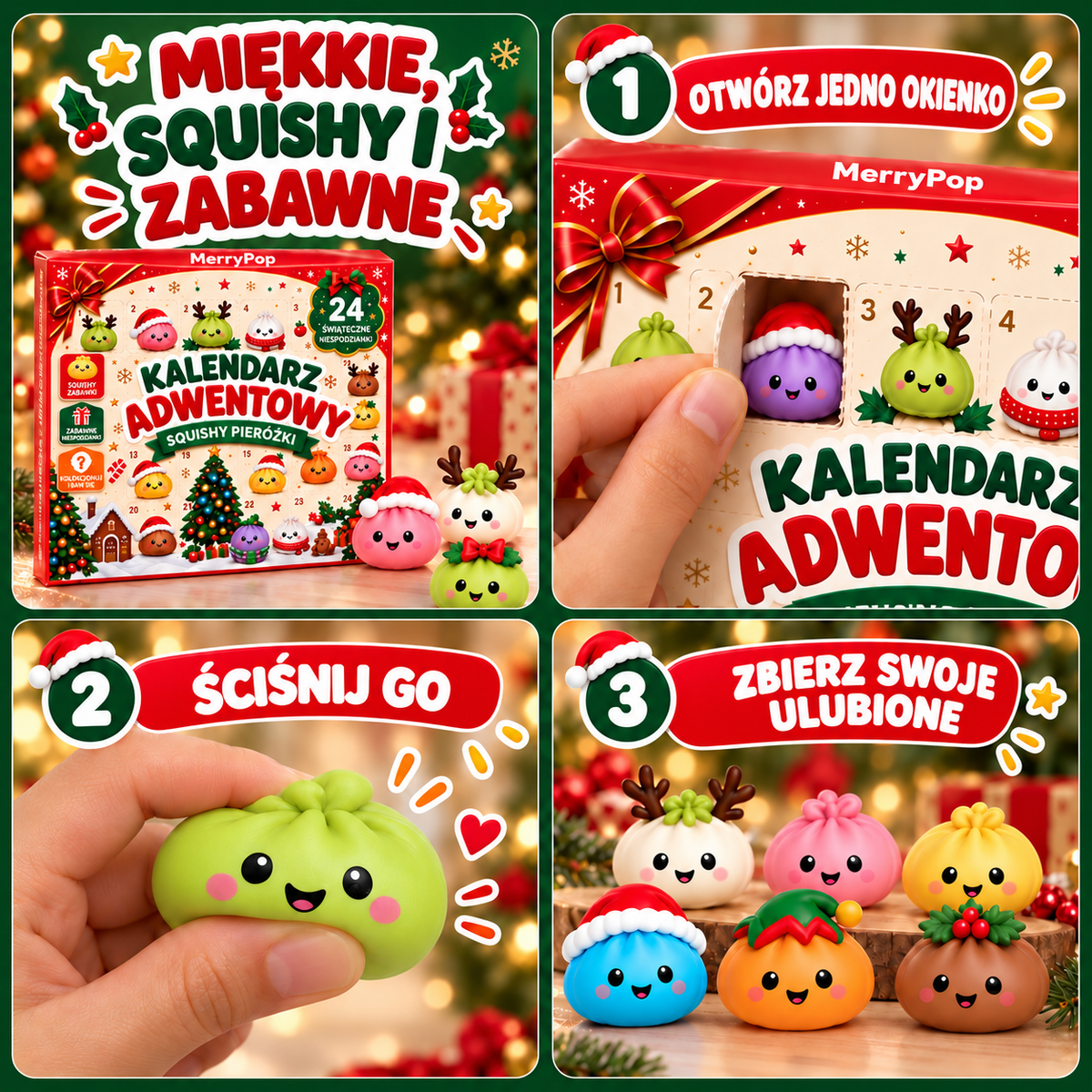 MerryPop – Kalendarz Adwentowy Squishy