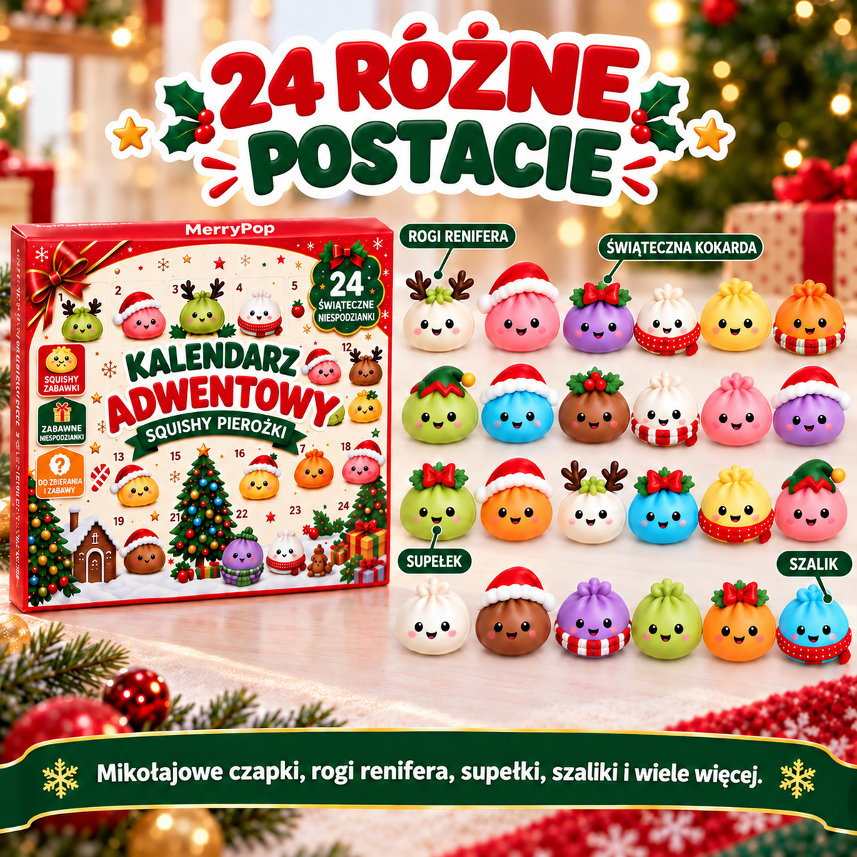 MerryPop – Kalendarz Adwentowy Squishy