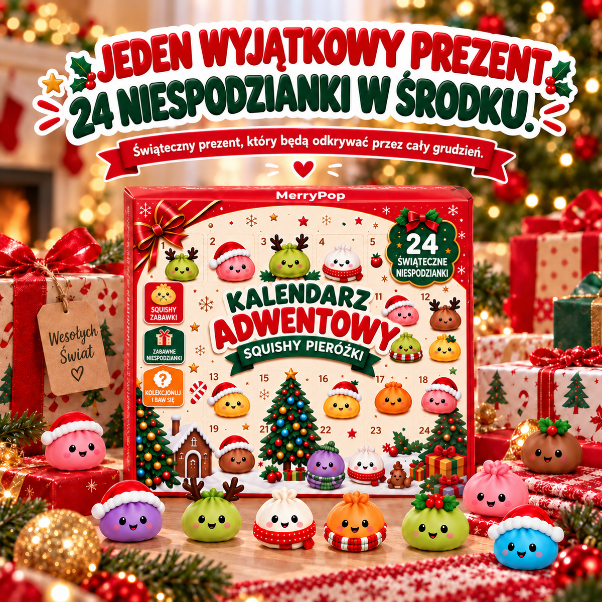 MerryPop – Kalendarz Adwentowy Squishy