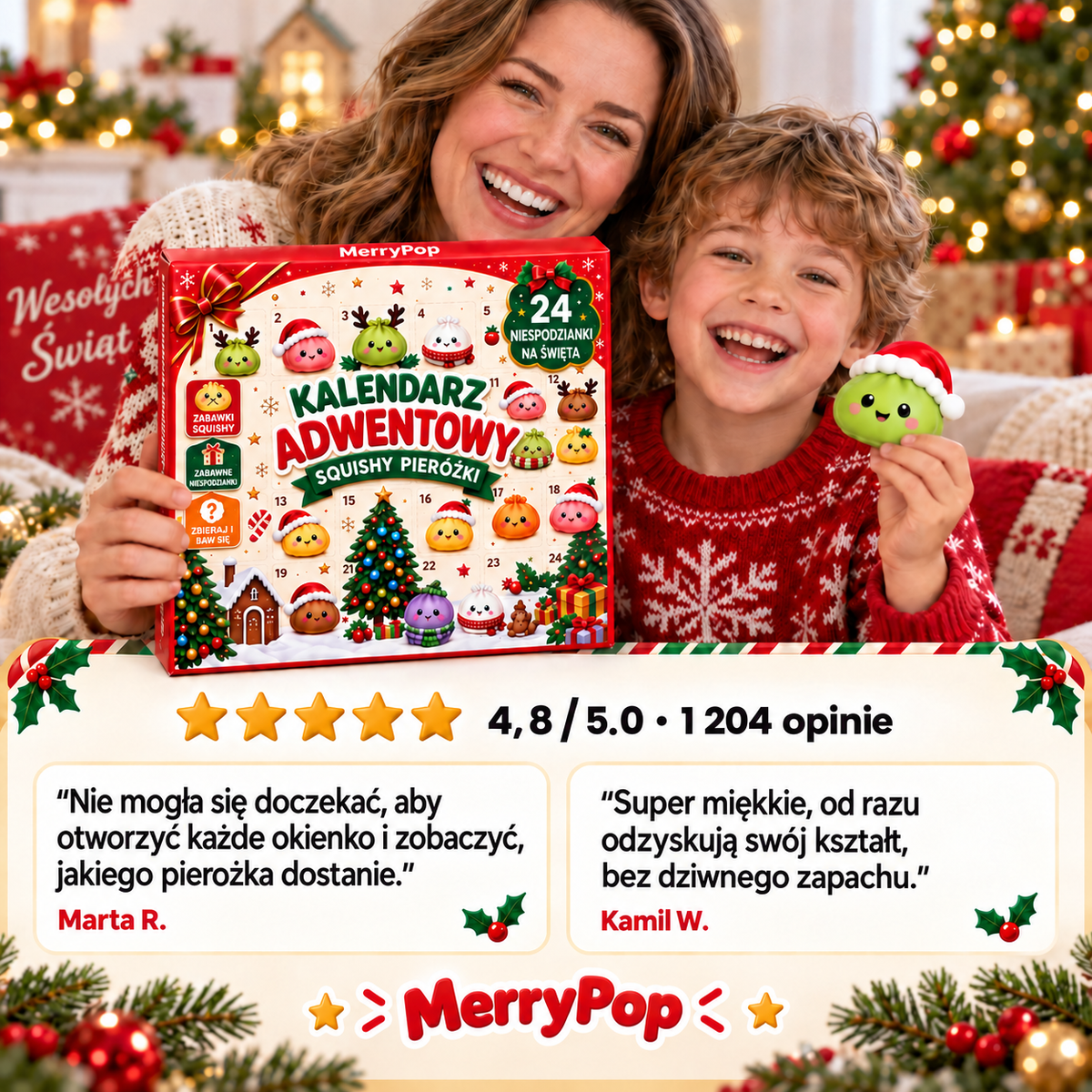 MerryPop – Kalendarz Adwentowy Squishy